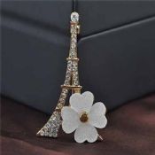 Torre Eiffel fiore Lapel Pins images