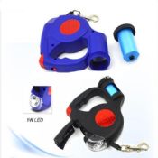 Einziehbare Hundehalsband Karabiner Taschenlampe images