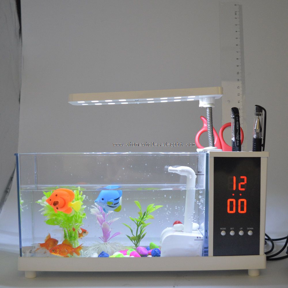 mini akvarium med LED lys