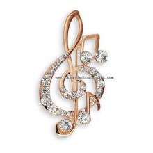 Crystal Music Note Cheap Lapel Pins images