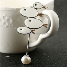 White Fish Metal Pin images