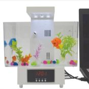 USB desktop aquariu fashion fish tank with led light images