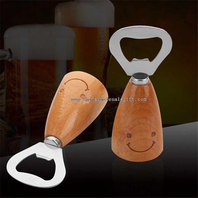 wood handle wine bottle opener