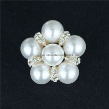 Bling y brillantes diamantes de imitación con broches de perlas images