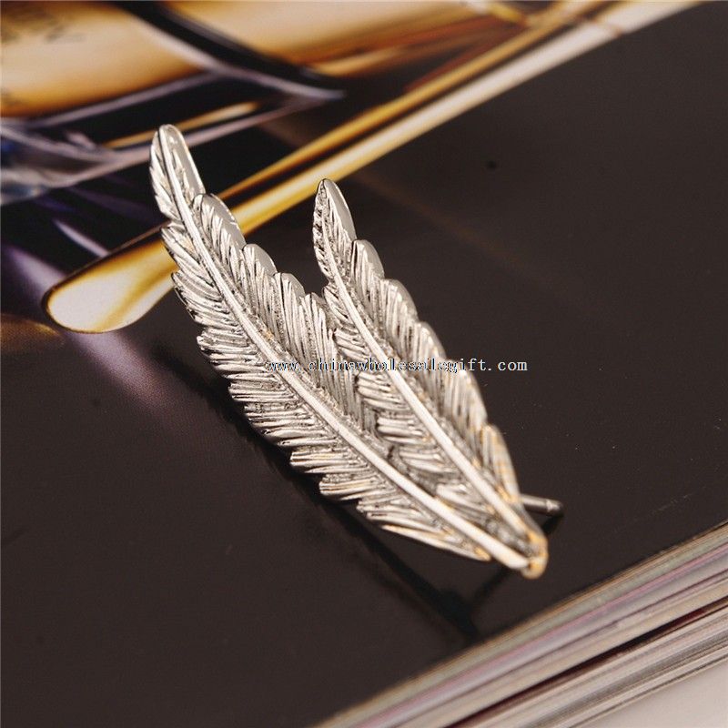 feather magnetic brooch pin