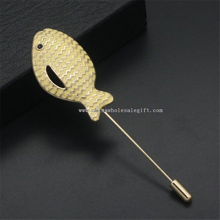 Bulk Gold Fish Metal Lapel Pin