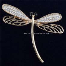 Libelle Kristall Metall Halsband Anstecknadel images