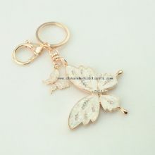 Shiny rhineston butterfly crystal keychain images