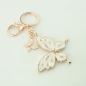 Shiny rhineston butterfly crystal keychain images