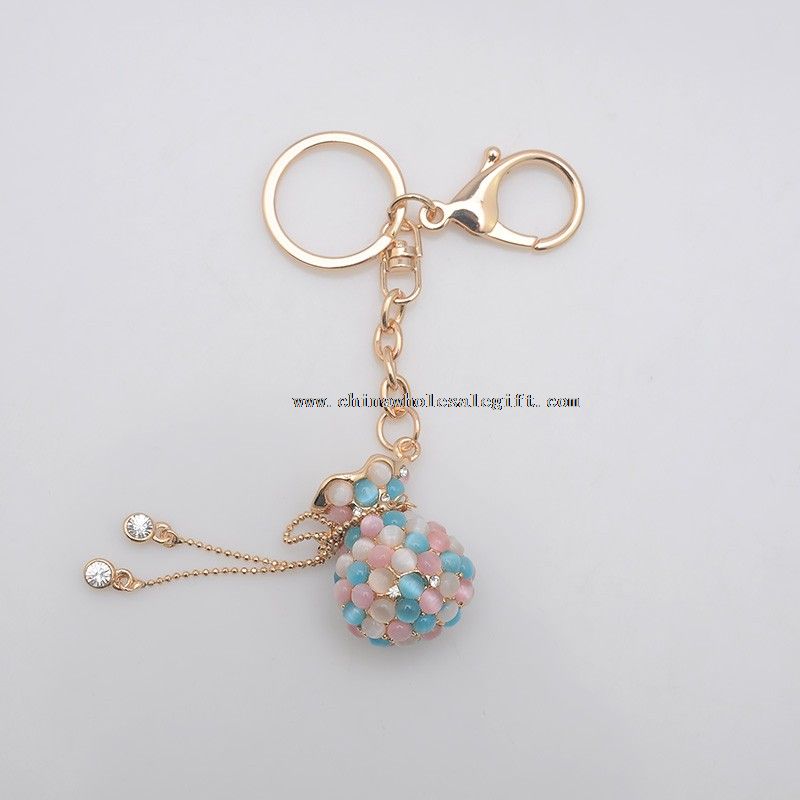 stone bag shape keychain