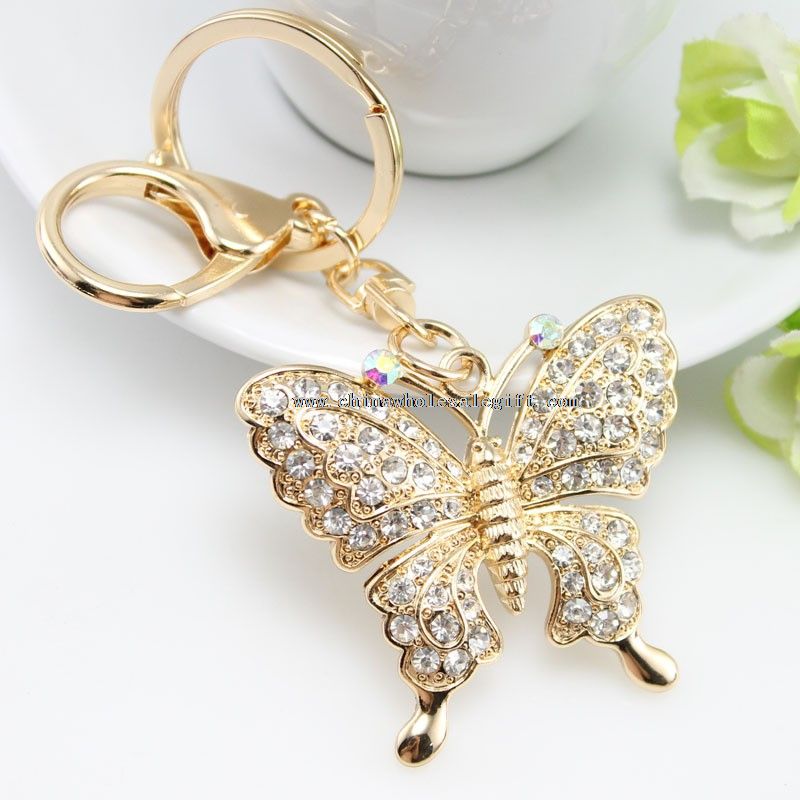 butterfly shaped keychain