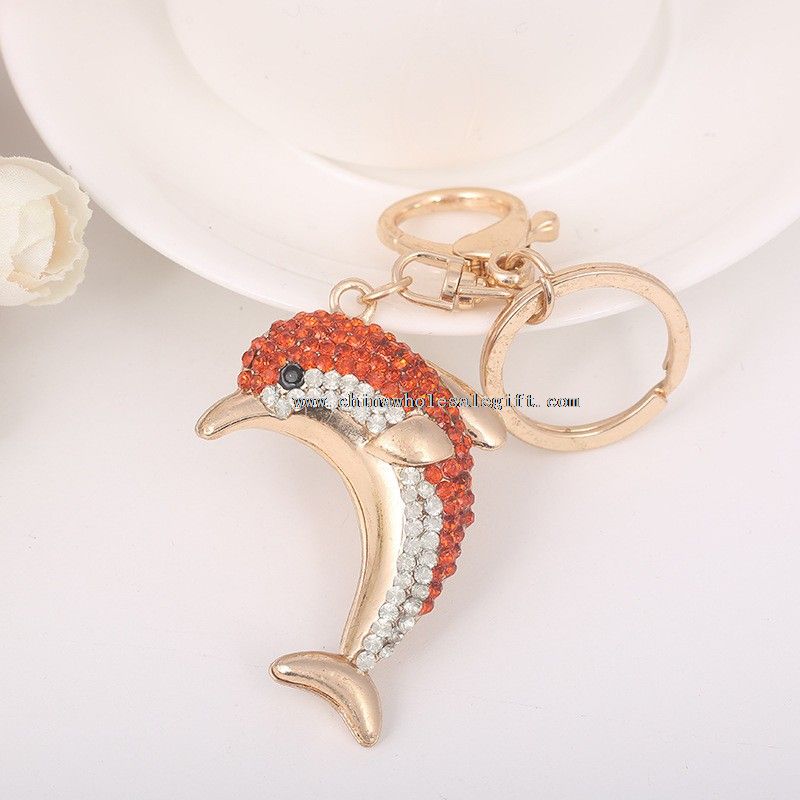 crystal dolphin shape Keychain