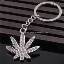 Crystal Leaves shaped Gift Keychains images