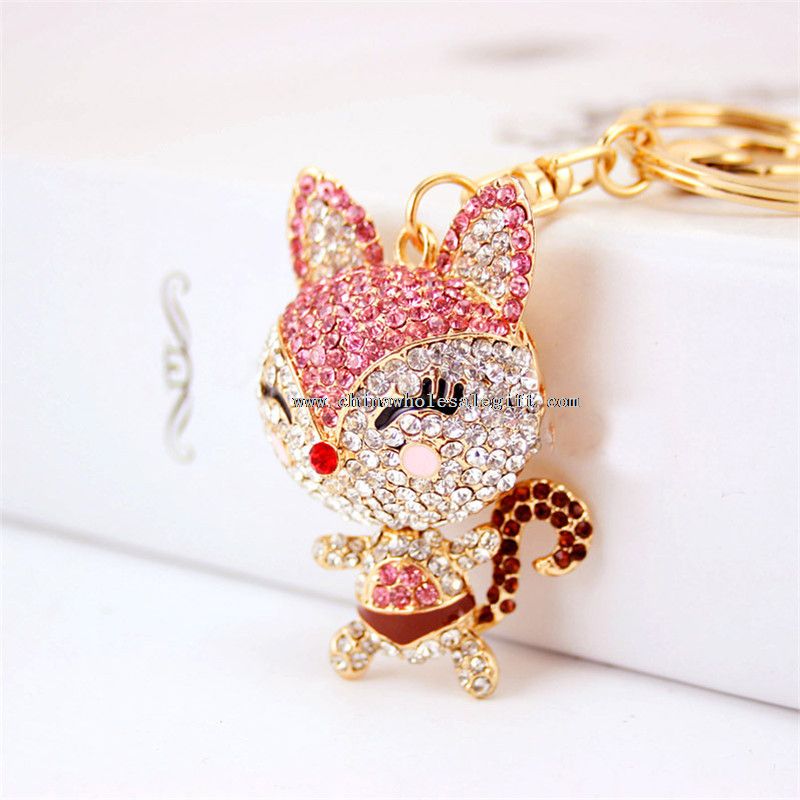 fox shape party gift souvenir keychain