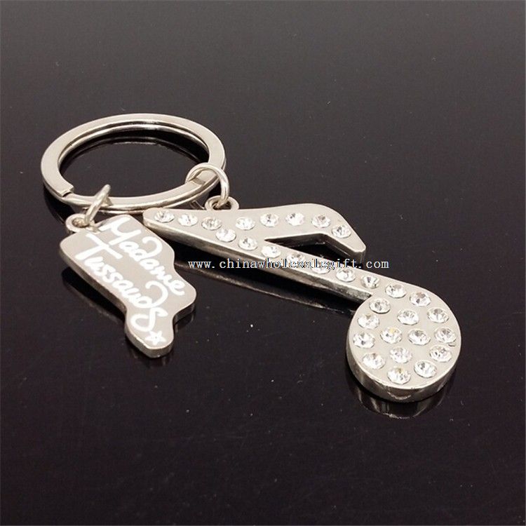 Notă Bling metalice keychain