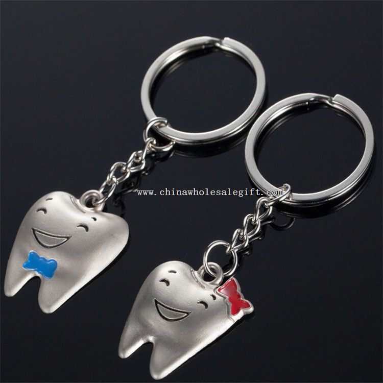 Couple Metal Dental Souvenir Gift Keychain