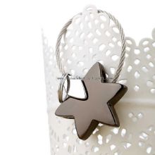 Star shaped souvenir metal keychain images