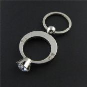 Berlian cincin logam hadiah Keychain images