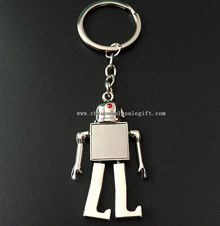 Roboter benutzerdefiniertes Logo Schlüsselanhänger