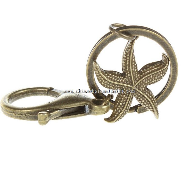Starfish Souvenir Metal Keychain