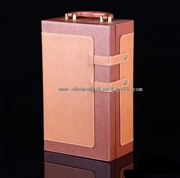 Wine sets gift leather box