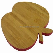 apple shaped mini bamboo cheese cutting board images