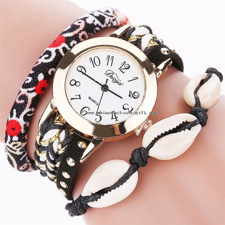 shell pendant cloth watch