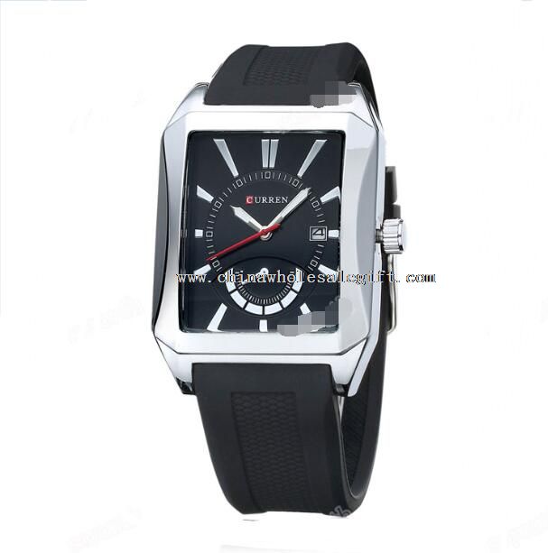 Stainless Steel Rubber Wristwatch