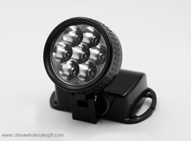  7 LED Lampa Fast Läge Ficklampa 