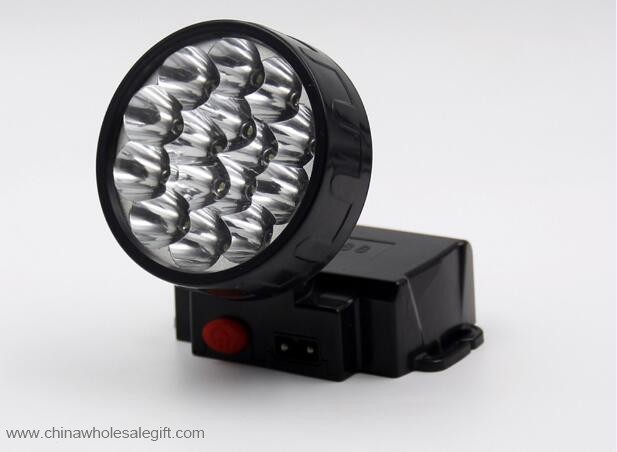 15LED Lampu Senter Energi Menyimpan 2 Mode Headlamps
