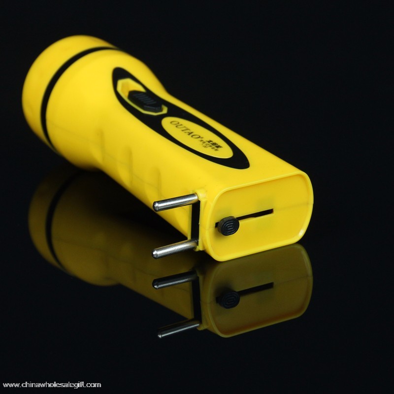 Solar Led Torch Flashlight Electronic Plastic Flashlight