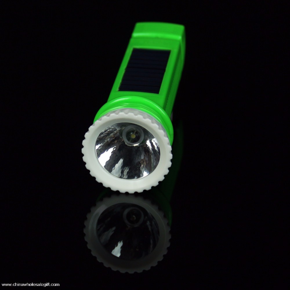 Solaire Led Torche lampe de Poche Électronique en Plastique 