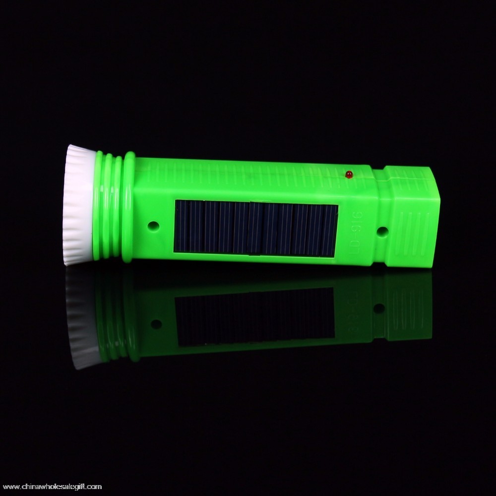  Solaire Led Torche lampe de Poche Électronique en Plastique 