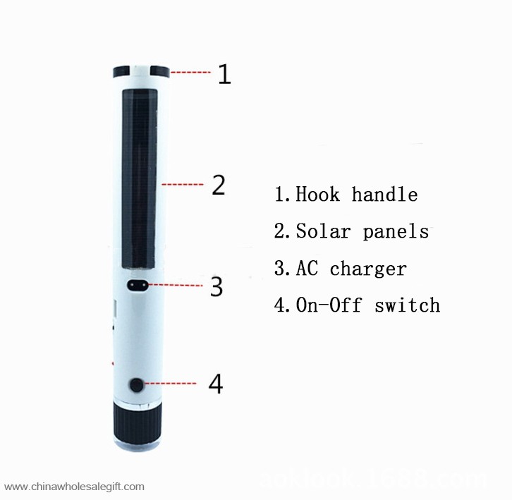 Multifunktions solar taschenlampe