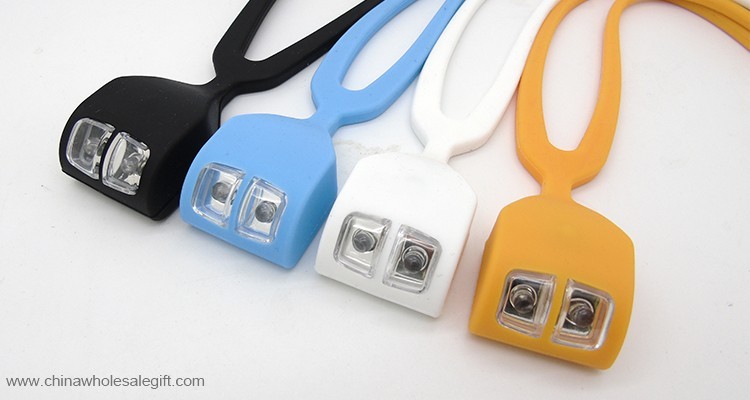 2led silicone running neck running light