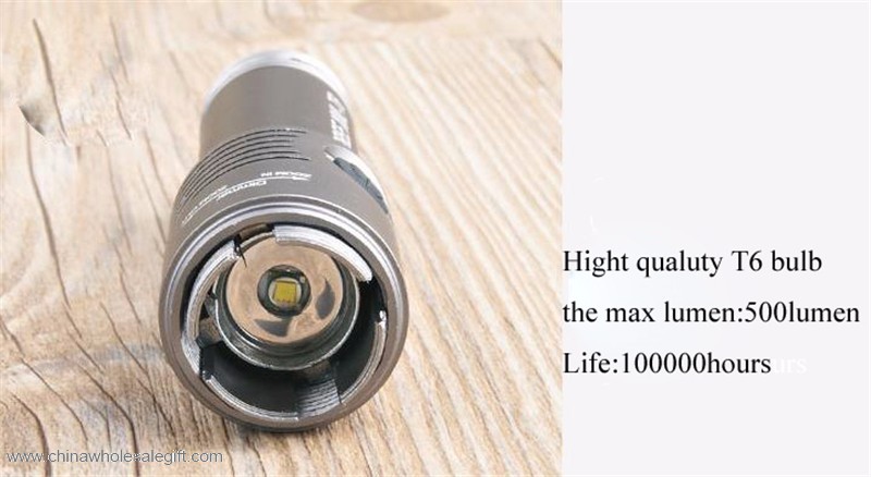 Zoom Flashlight 18650 Battary Torch 3 Models