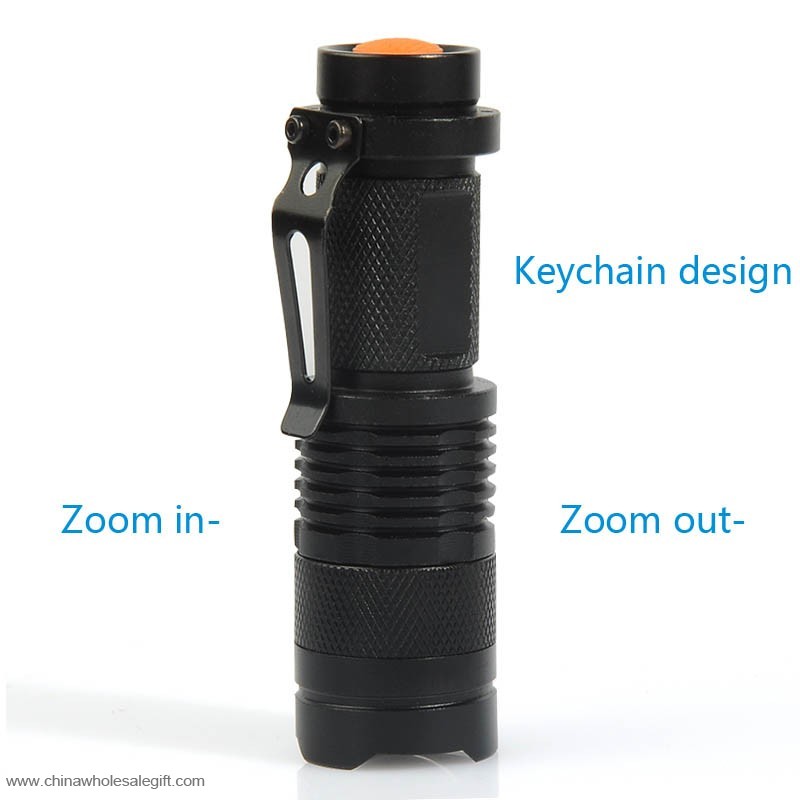 Rechargeable Zoomable LED Flashlight