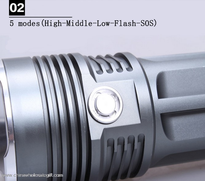LED flash light aluminium