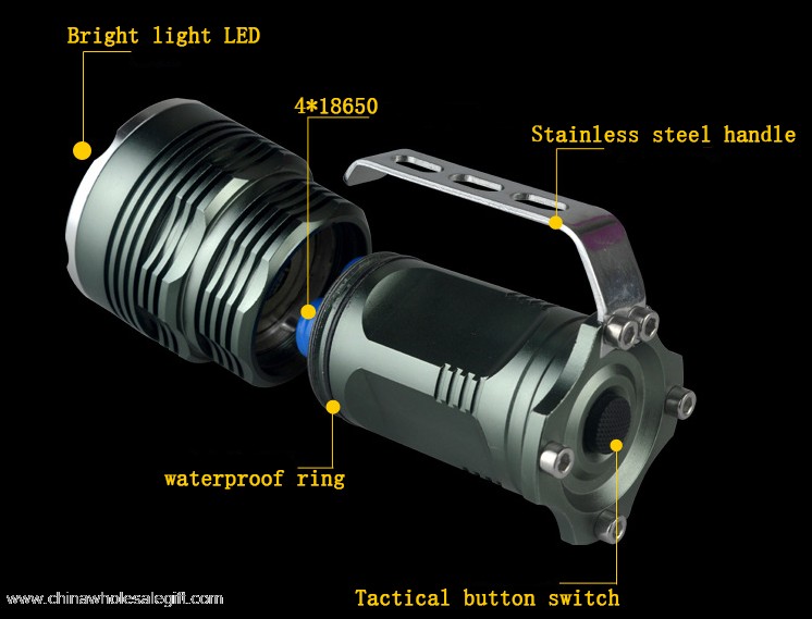 LED handle flashlight