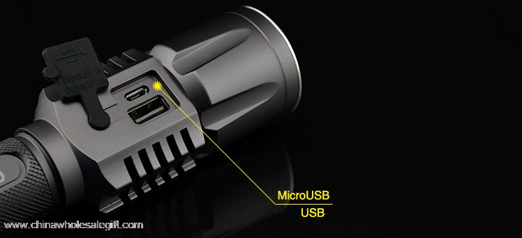 USB charger waterproof 18650 Aluminum tactical led flashlight