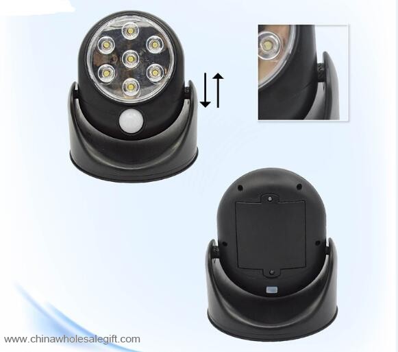 7 LED kunststoff Push dim automatisches nachtlicht