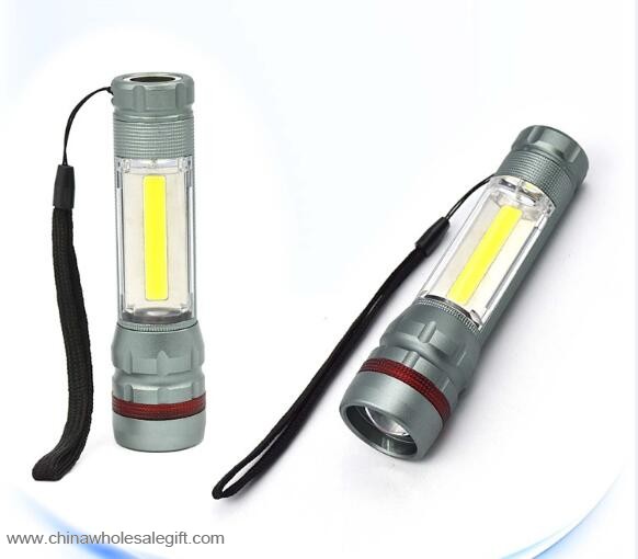 3W COB + 3W LED-taschenlampe