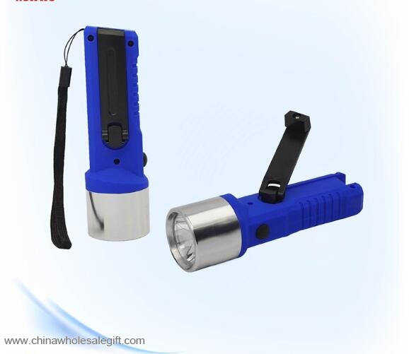 plastic LED flashlight hand shake charger torch
