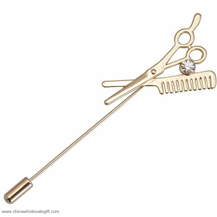 Metal Silver Lapel Pin Brooch 