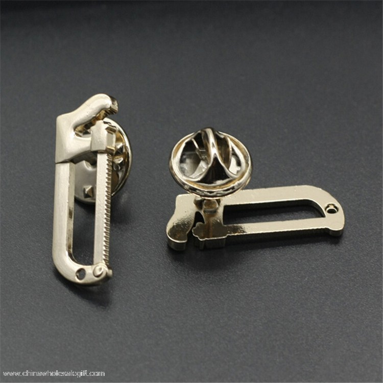 Gold Saw Badge Lapel Pin