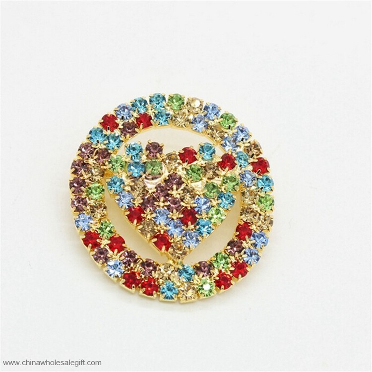 Round and Heart Shape Lapel Pin