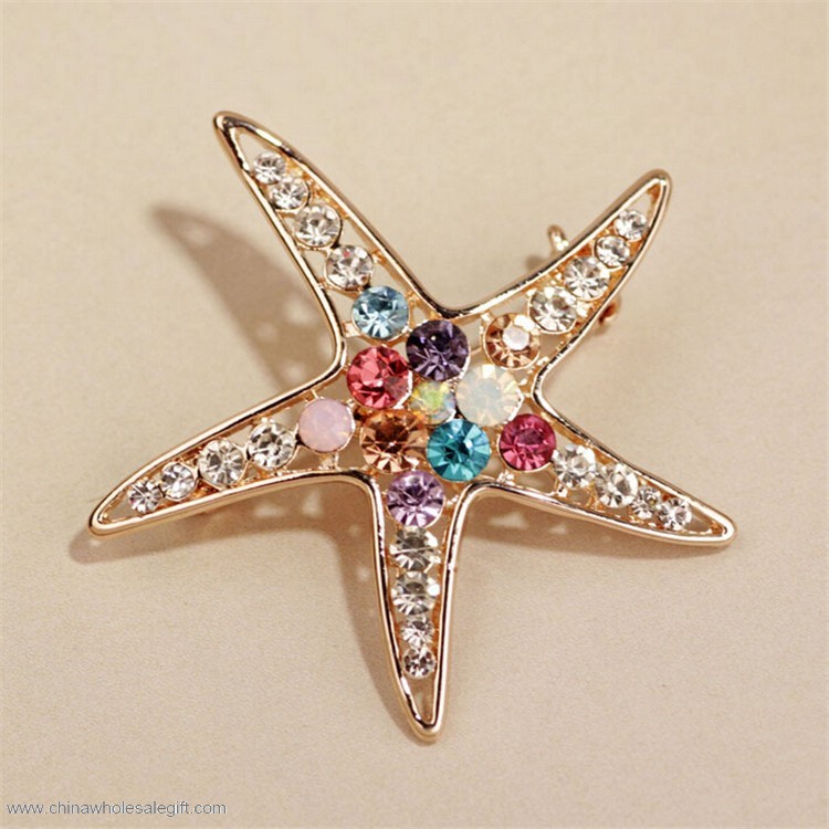 Starfish Metal Badge Lapel Pin