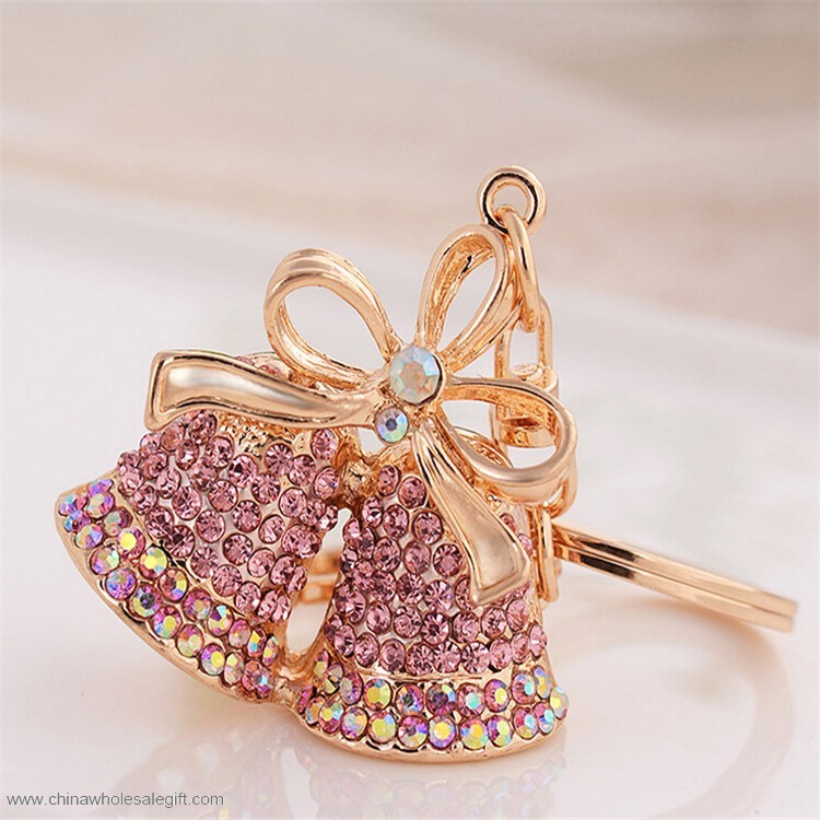  Christmas Bells Crystal Souvenir Keychain