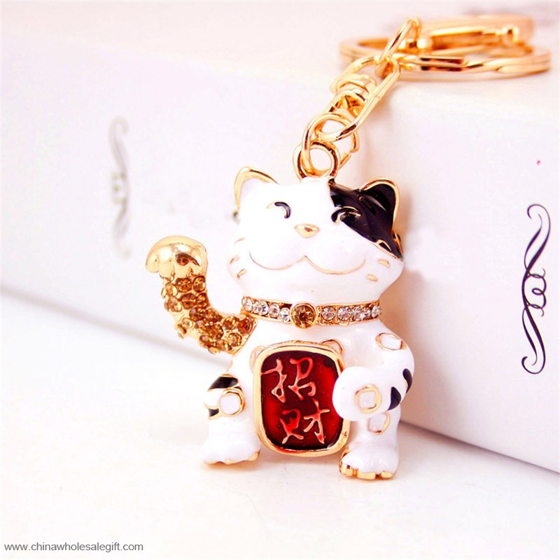 Fortune Cat Keychain