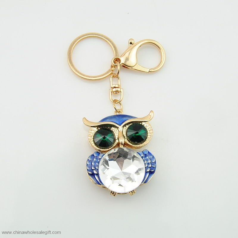 Diamond Owl Keychain